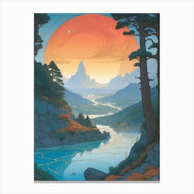 Saturn Print  Canvas Print