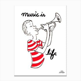 Music Is Life Canvas Print