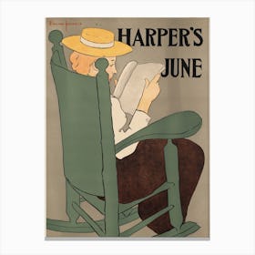 Harper's June, Edward Penfield 1 Canvas Print