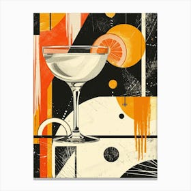 Art Deco Spirtz Inspired Cocktail 2 Canvas Print