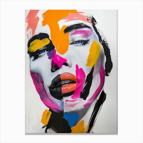 Woman'S Face 4 Canvas Print