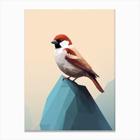 Simplicity of Sparrow Beauty Canvas Print