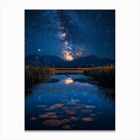 Milky Over Pond Canvas Print