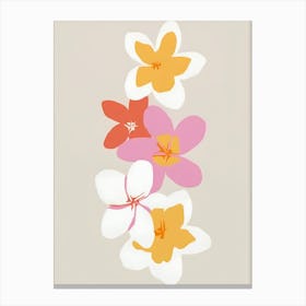 Hawaiian Flowers Canvas Print