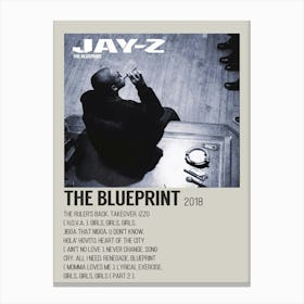 Jay Z The Blueprint 2018 Poster Canvas Print