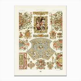 16th Century Pattern, Albert Racine 2 Canvas Print