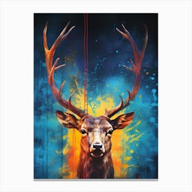 Deer Head Canvas Print