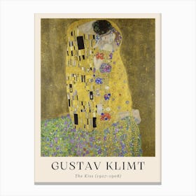 Gustav Klimt The Kiss Canvas Print