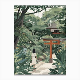 In The Garden Meiji Shrine Japan 2 Canvas Print