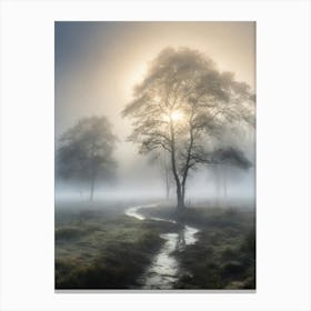 Misty Morning 6 Canvas Print