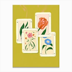 Botanical Cards Canvas Print