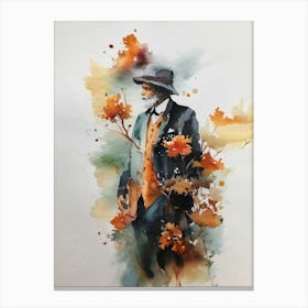 The Old Man Lost In Thought Canvas Print