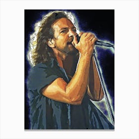 Spirit Of Eddie Vedder Live Canvas Print