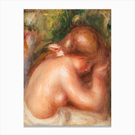 Nude Torso Of Young Girl, Pierre Auguste Renoir Canvas Print