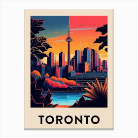 Toronto 4 Vintage Travel Poster Canvas Print