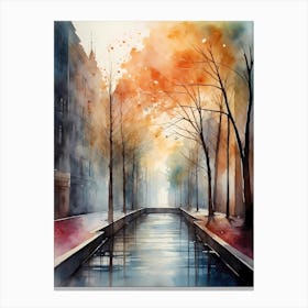 Autumn In The City Canvas Print