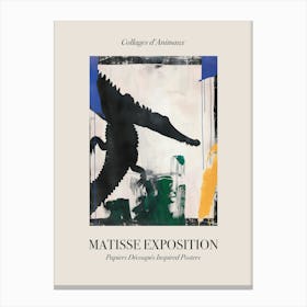 Crocodile 4 Matisse Inspired Exposition Animals Poster Canvas Print