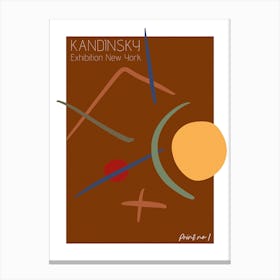 Kandinsky Exhibition Canvas Print