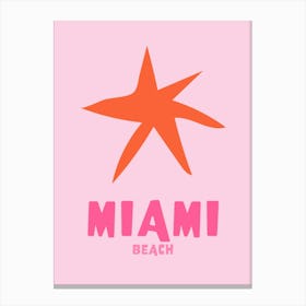 Miami Orange Canvas Print