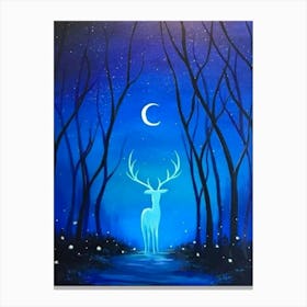 Deer In The Woods Canvas Print