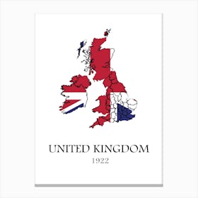 United Kingdom 1922 Canvas Print