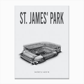 ST James' Park Newcastle United FC Stadium Canvas Print