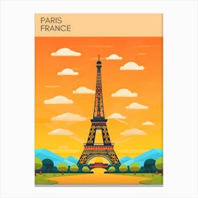 Paris France Eiffel Tower Canvas Print