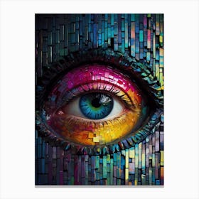 Mosaic Eye Canvas Print
