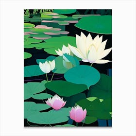 Lotus Flowers In Park Fauvism Matisse 2 Canvas Print