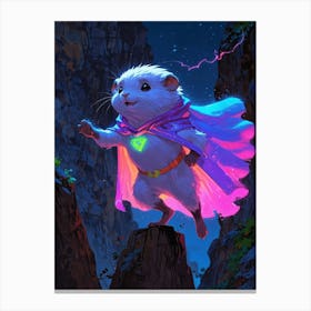 Rat In A Cape Canvas Print