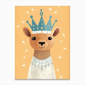 Little Camel 3 Wearing A Crown Canvas Print