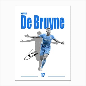 Kevin De Bruyne Minimalist Canvas Print