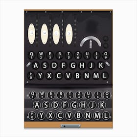 Enigma codebreaking machine Canvas Print