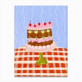 Cake On A Table Canvas Print