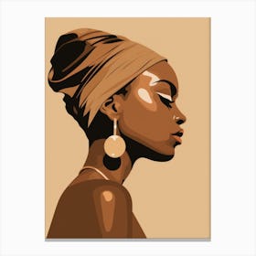 Portrait Of African Woman 8 Canvas Print