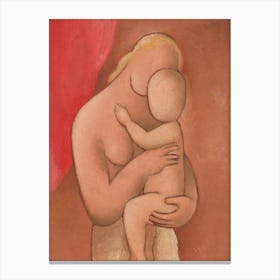 Mother With Child, Mikuláš Galanda 1 Canvas Print