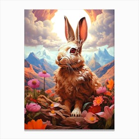 Rabbit In The Meadow Canvas Print