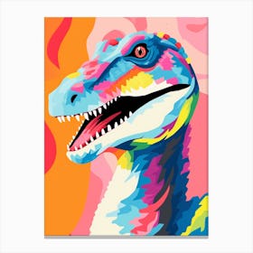 Colourful Dinosaur Baryonyx 6 Canvas Print