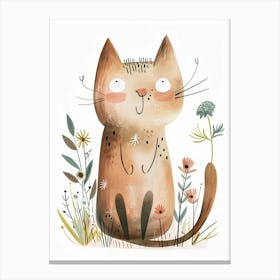 Pixiebob Cat Clipart Illustration 4 Canvas Print