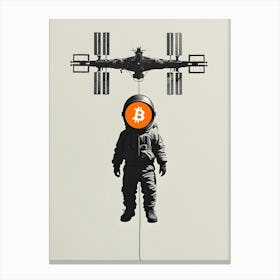 Bitcoin Astronaut 8 Canvas Print