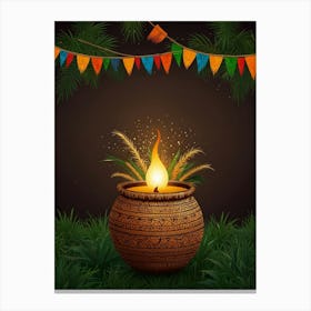 Indian Festival Of Lights Canvas Print