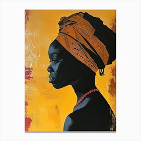 Tribal Odyssey|The African Woman Series 1 Canvas Print