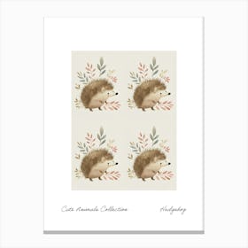 Cute Animals Collection Hedgehog 2 Canvas Print