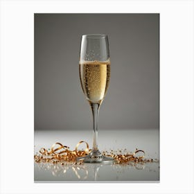 Glass Of Champagne Canvas Print