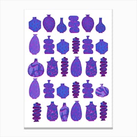 Purple Vases Canvas Print