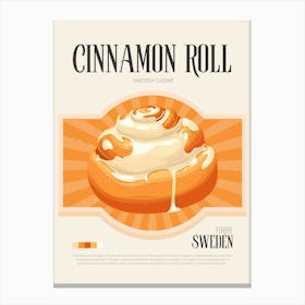 Cinnamon Roll Canvas Print