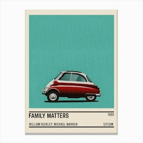 Family Matters Car Canvas Print