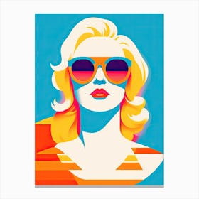 Chic Pop Art American Muse Canvas Print