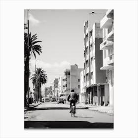 Casablanca, Morocco, Mediterranean Black And White Photography Analogue 3 Canvas Print