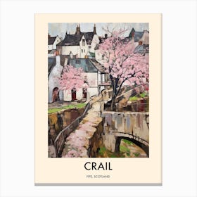 Crail (Fife, Scotland) Painting 2 Travel Poster Canvas Print